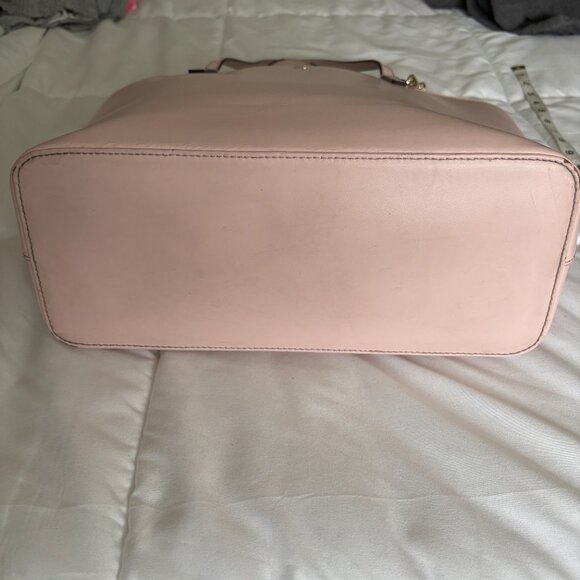 Kate Spade Sawyer Street Maxi Tote Pink Tote with Bow Zipper Top Shoulder Bag - Picture 6 of 16